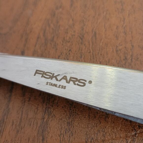 Fiskars Pinking Shears Scissors For Right-Handed Users Orange. Made in USA - Picture 4 of 10